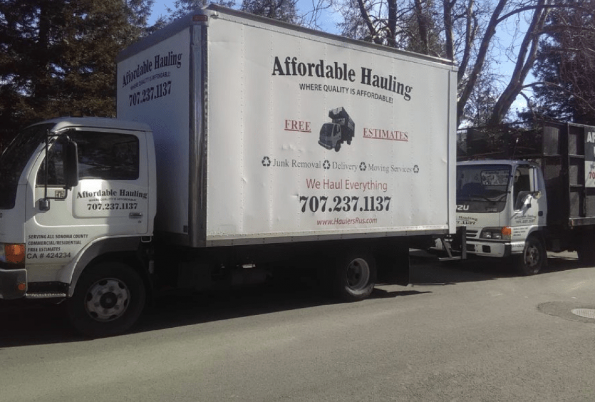 Junk Removal Sonoma County – Affordable Hauling